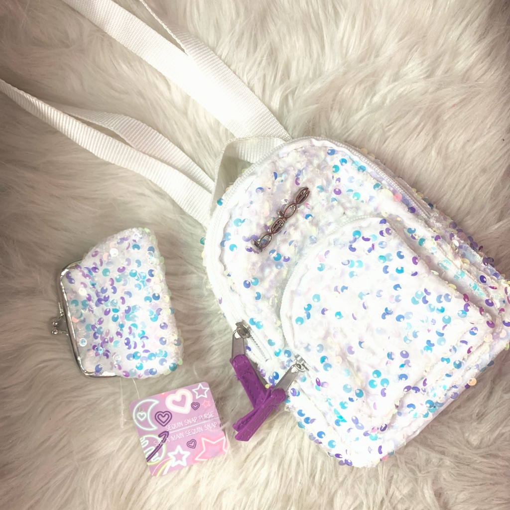 Bebe Sequin Mini Backpack Set